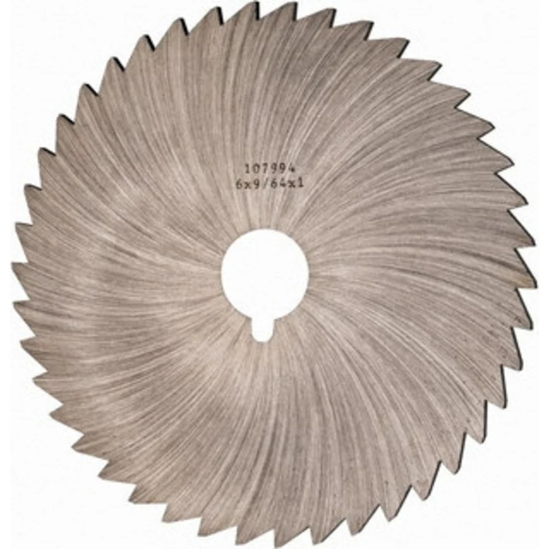Made in USA 6 x 9/64, 1 Arbor, 44-Tooth High Speed Steel Slitting & Slotting Saw Uncoated, RH Cut, Straight Teeth, Co...